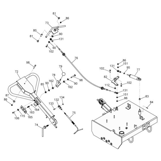 Control Assembly for Wacker RS600 Roller