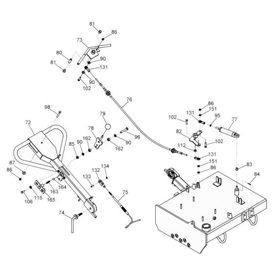 Control Assembly for Wacker RS600A Roller