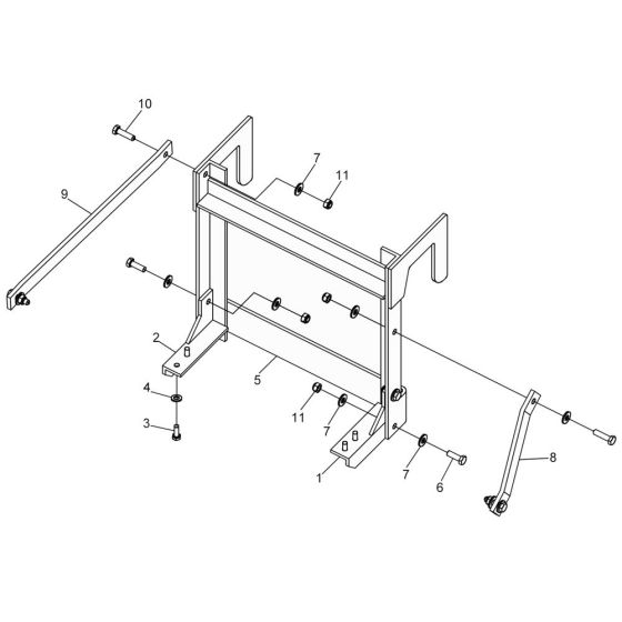 Transport Device Assembly for Wacker RS600A Roller