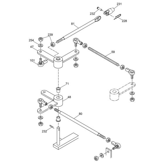 Drive Linkage Assembly for Wacker RS800A Roller