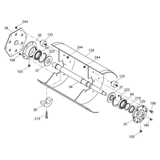 Drum Assembly for Wacker RS800A Roller