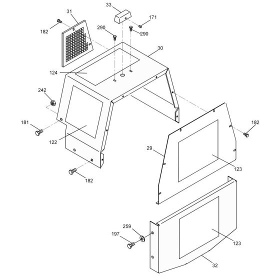 Cover Assembly for Wacker RS800A Roller