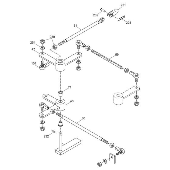 Drive Linkage Assembly for Wacker RS800H Roller