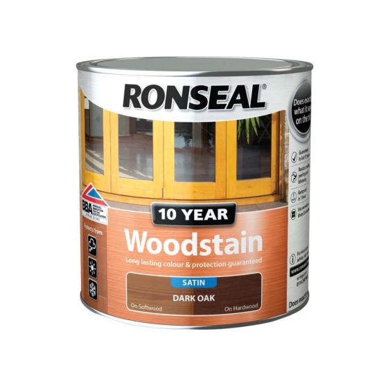 10 Year Woodstain Dark Oak 1hr Drying time best weather protedtion 2.5L