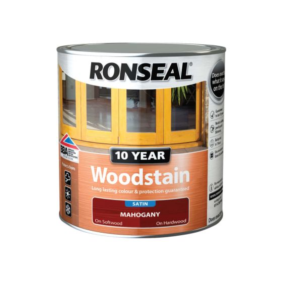 10 Year Woodstain Mahogany 1hr Drying time best weather protedtion 750ml