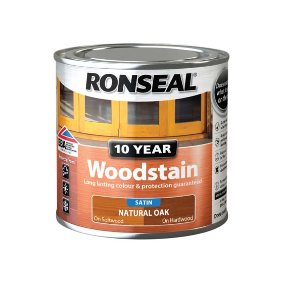 10 Year Woodstain Natural Oak 1hr Drying time best weather protedtion 250ml