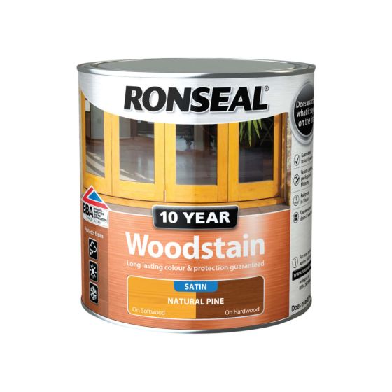 10 Year Woodstain Natural Pine 1hr Drying time best weather protedtion 2.5L