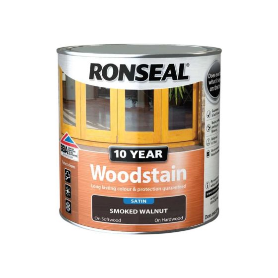 10 Year Woodstain Smoked Walnut 1hr Dry time best weather protedtion 750ml