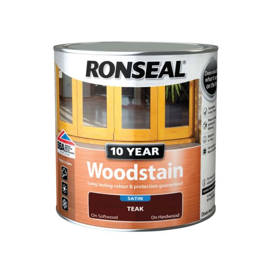 10 Year Woodstain Teak 1hr Drying time best weather protedtion 750ml