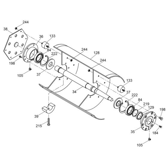 Drum Assembly for Wacker RSS800A Roller