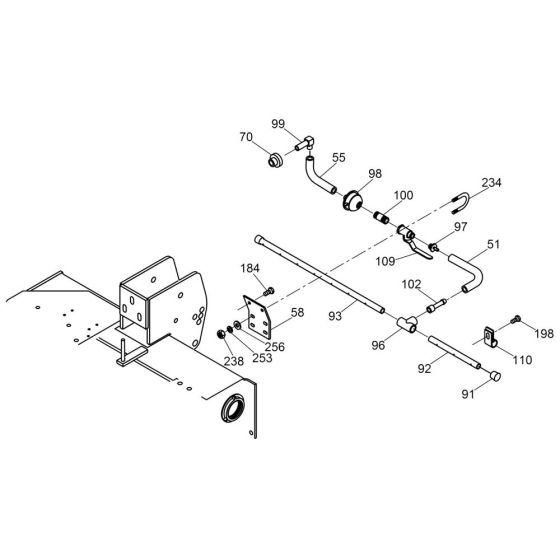 Water System Assembly for Wacker RSS800A Roller