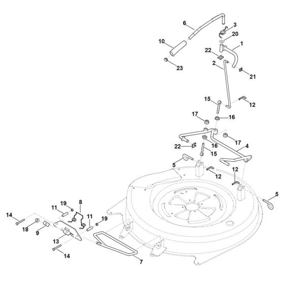 Height Adjustment for Stihl RT 4082.1 Ride on Mower