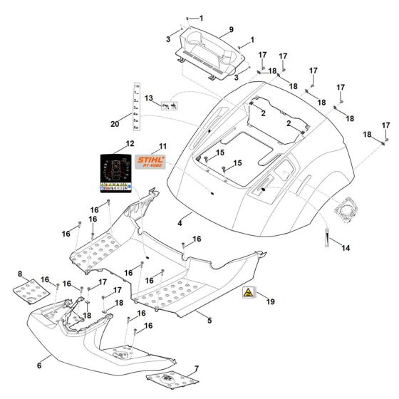 Cover for Stihl RT 4082.1 Ride on Mower