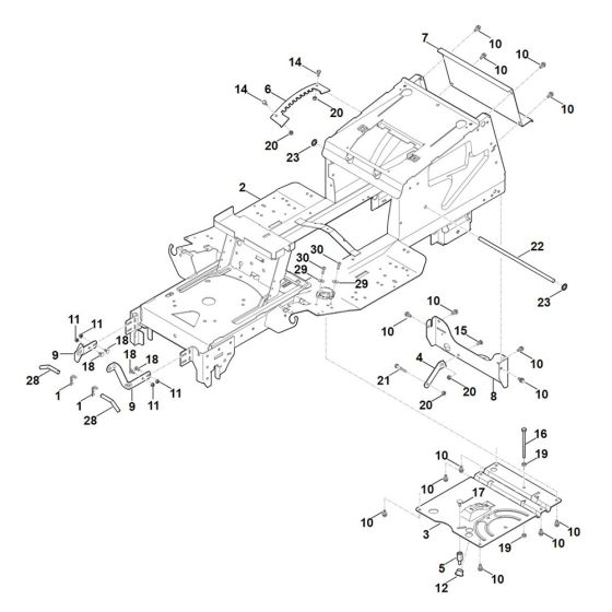 Frame for Stihl RT 4097.1 SX Ride on Mower