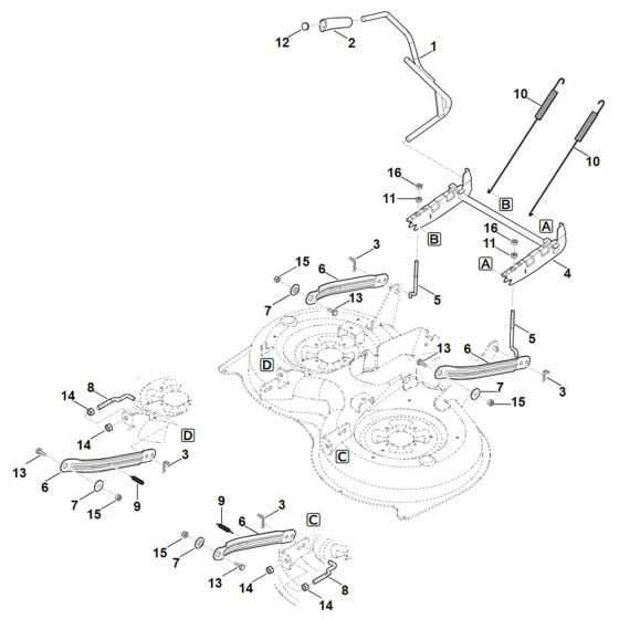 Height Adjustment for Stihl RT 5097.1 Ride on Mower