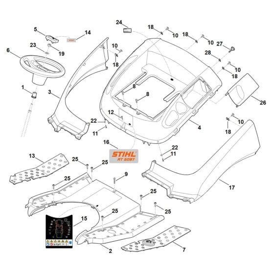 Cover for Stihl RT 5097.1 Ride on Mower