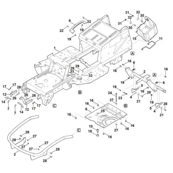 Frame for Stihl RT 5097.1 Z Ride on Mower