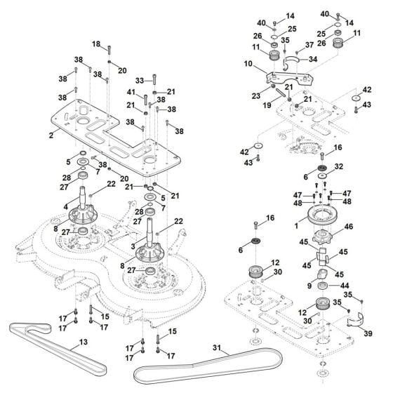 Blade Drive for Stihl RT 5112.1 Z Ride on Mower