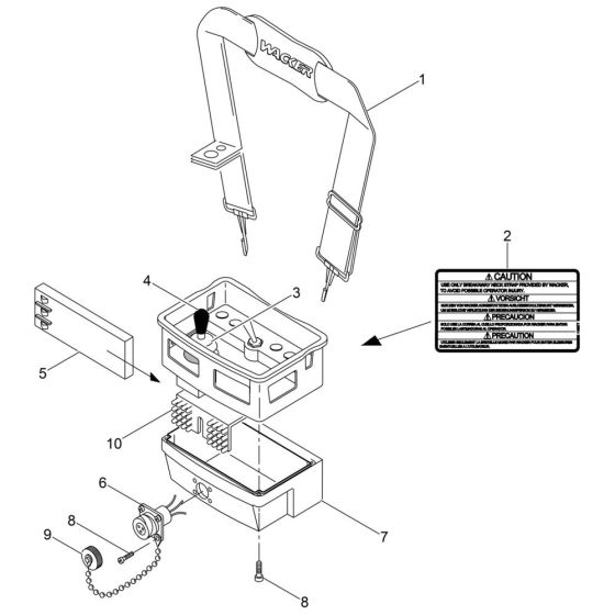 Control Box Assembly for Wacker RT560 Trench Roller