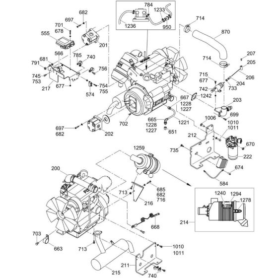 Engine Assembly for Wacker RTL82-SC3 Trench Roller