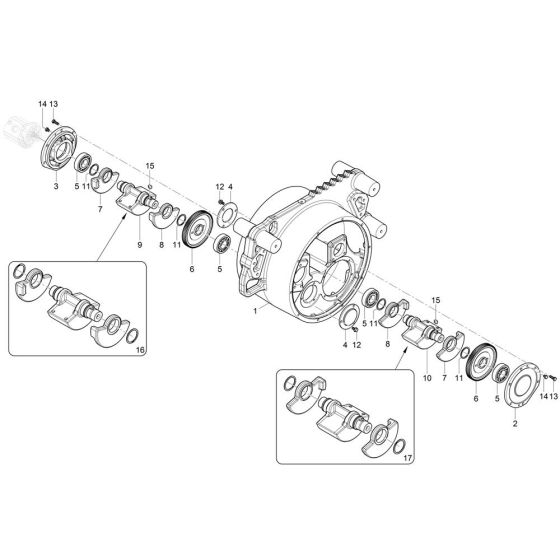 Exciter Assembly for Wacker RTSC3 Trench Roller