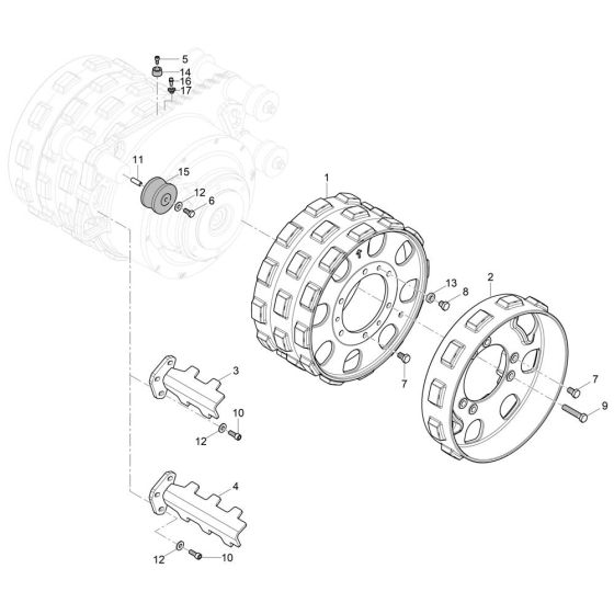 Drum Assembly for Wacker RTSC3 Trench Roller