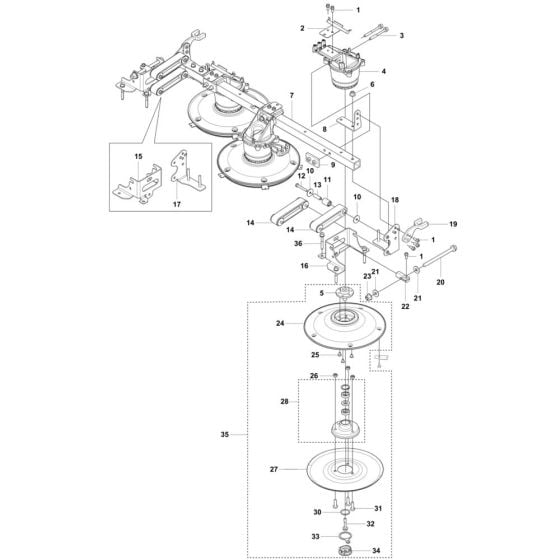 Blade Motor, Cutting Equipment for Husqvarna RZ-43L Robotic Mower