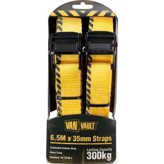 Van Vault Endless Strap 6.5M X 35mm Polyester webbing capacity 300kg - Pair