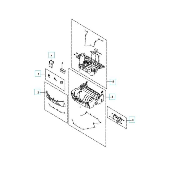 Chassis, Frame Assembly for Husqvarna S 138C Scarifier