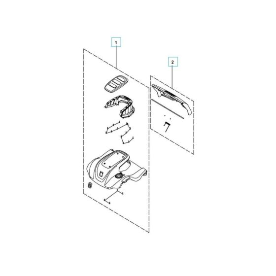 Cover Assembly for Husqvarna S 138C Scarifier