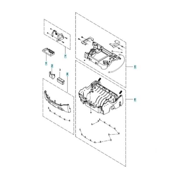 Chassis, Frame Assembly for Husqvarna S 138i Scarifier