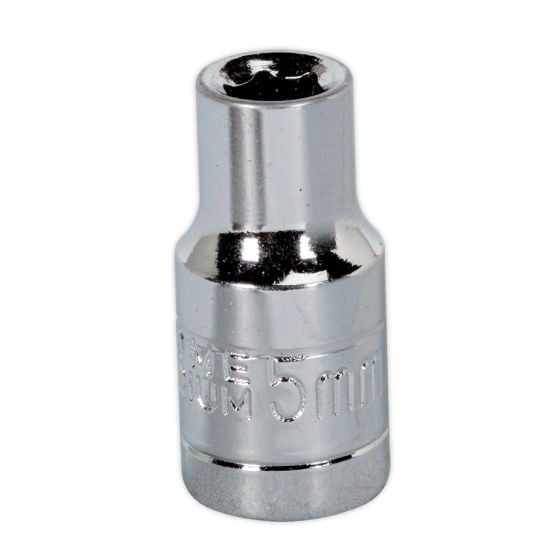 WallDrive Socket 5mm 1/4"Sq Drive Sealey Part No. S1405