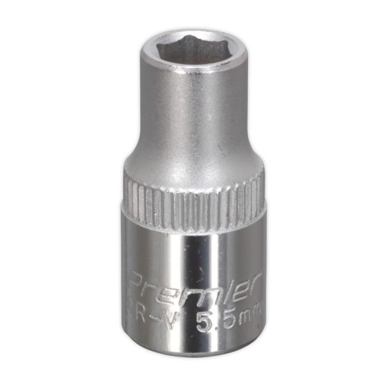 WallDrive Socket 5.5mm 1/4"Sq Drive Sealey Part No. S14055