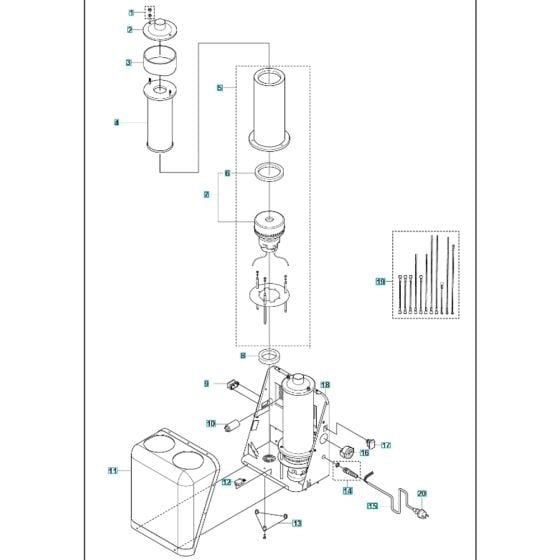 Motor Assy for Husqvarna S26 Dust Extractor