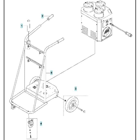 Frame Assy for Husqvarna S36 Dust Extractor