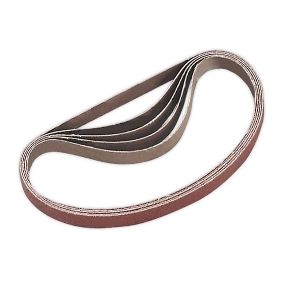 Sanding Belt 10 x 330mm 100Grit Pack of 5 Sealey Part No. SA35/B100G