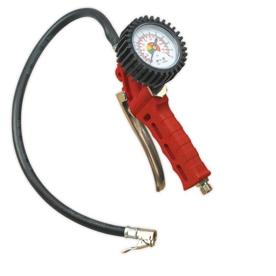 Tyre Inflator with Clip-On Connector Sealey Part No. SA9302