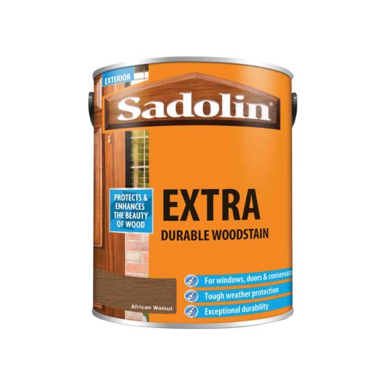 Sadolin Extra Durable Woodstain African Walnut 5 Litre