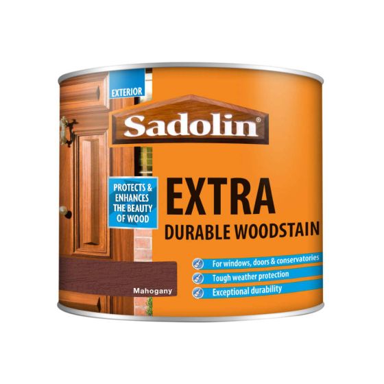 Sadolin Extra Durable Woodstain Mahogany 500ml