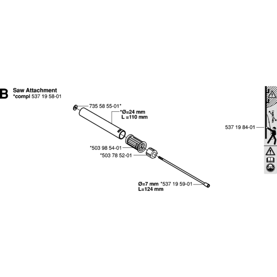 Attachments for Husqvarna Saw Attachment Pole Pruners