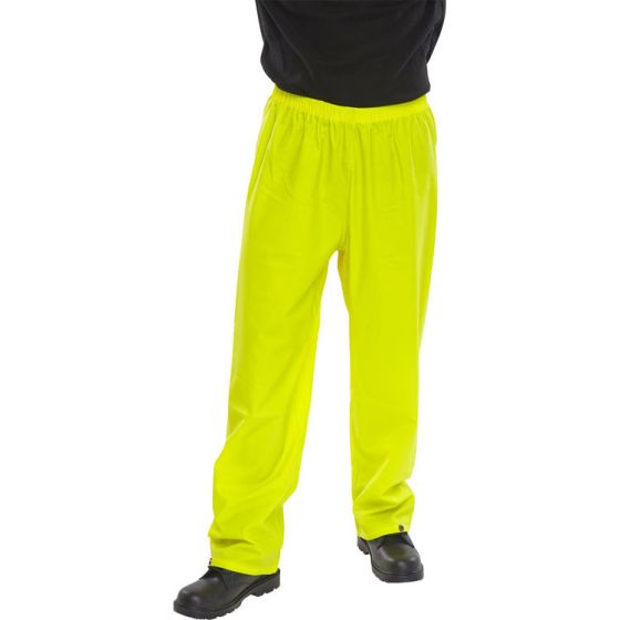 Super B-Dri Over-Trousers Elasticated Waist Studded Ankle Saturn Yellow LGE