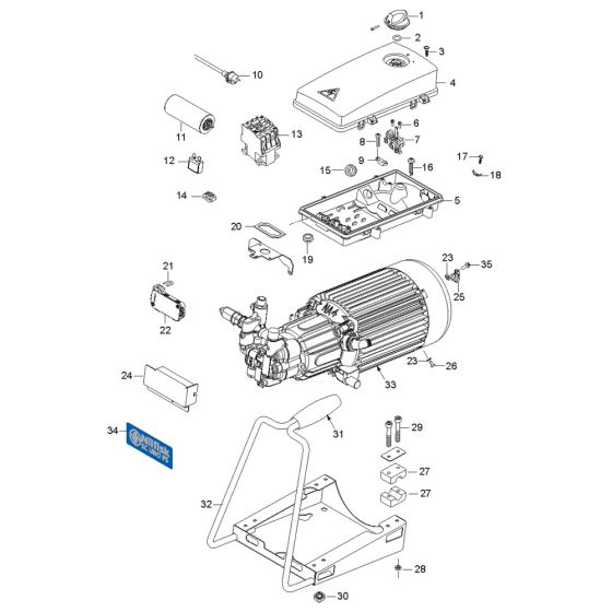 Complete Assembly for Nilfisk SC UNO 4M-140/620 PS 230/1/50 Pressure WSHER