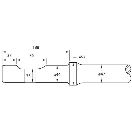 Chisel Tool/Steel for Montabert SC12 Breaker