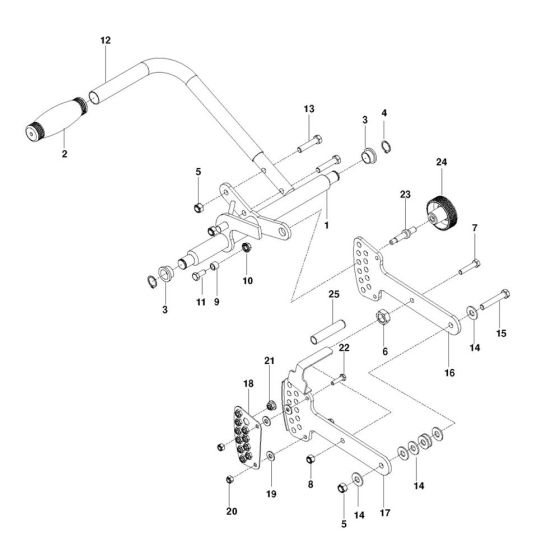 Depth Control Assembly for Husqvarna SC18A Sod Cutter