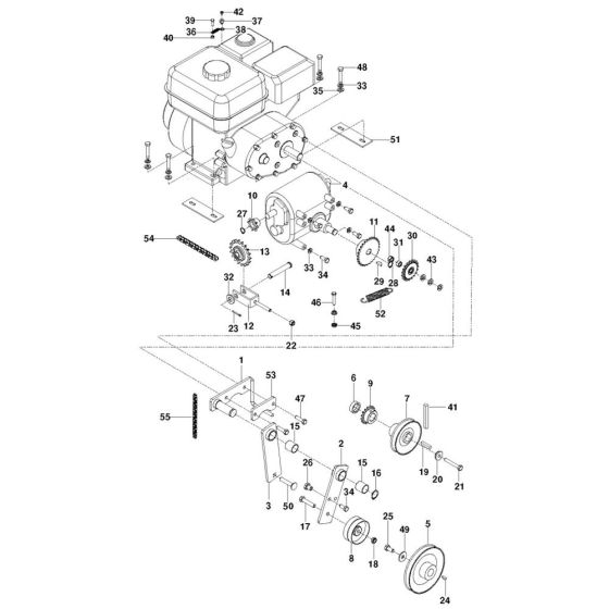 Drive Assembly for Husqvarna SC18A Sod Cutter