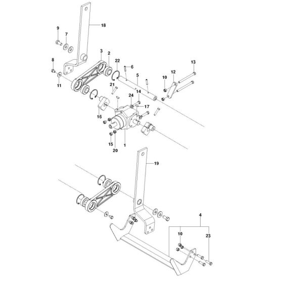 Blade Drive Assembly for Husqvarna SC18A BF Sod Cutter