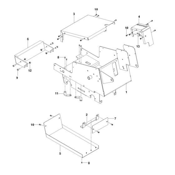 Frame Assembly for Husqvarna SC18A CE Sod Cutter