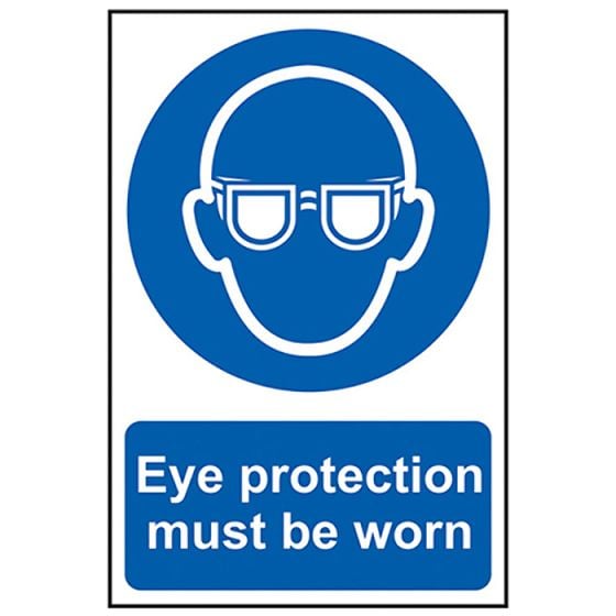 Eye Protection Must Be Worn - PVC 200 x 300mm by Scan - 7