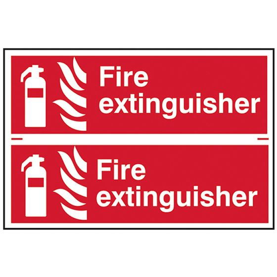 Fire Extinguisher - PVC 300 x 200mm by Scan - 1351