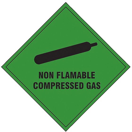 Non Flammable Compressed Gas SAV - 100 x 100mm by Scan - 1870S